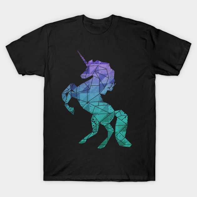 Geo Magic Unicorn T-Shirt by Georgeswift